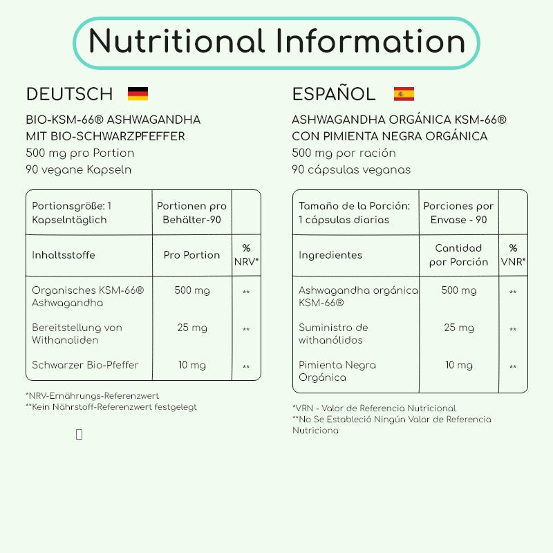 Ashwagandha KSM66 Capsules 500mg 90 Capsules