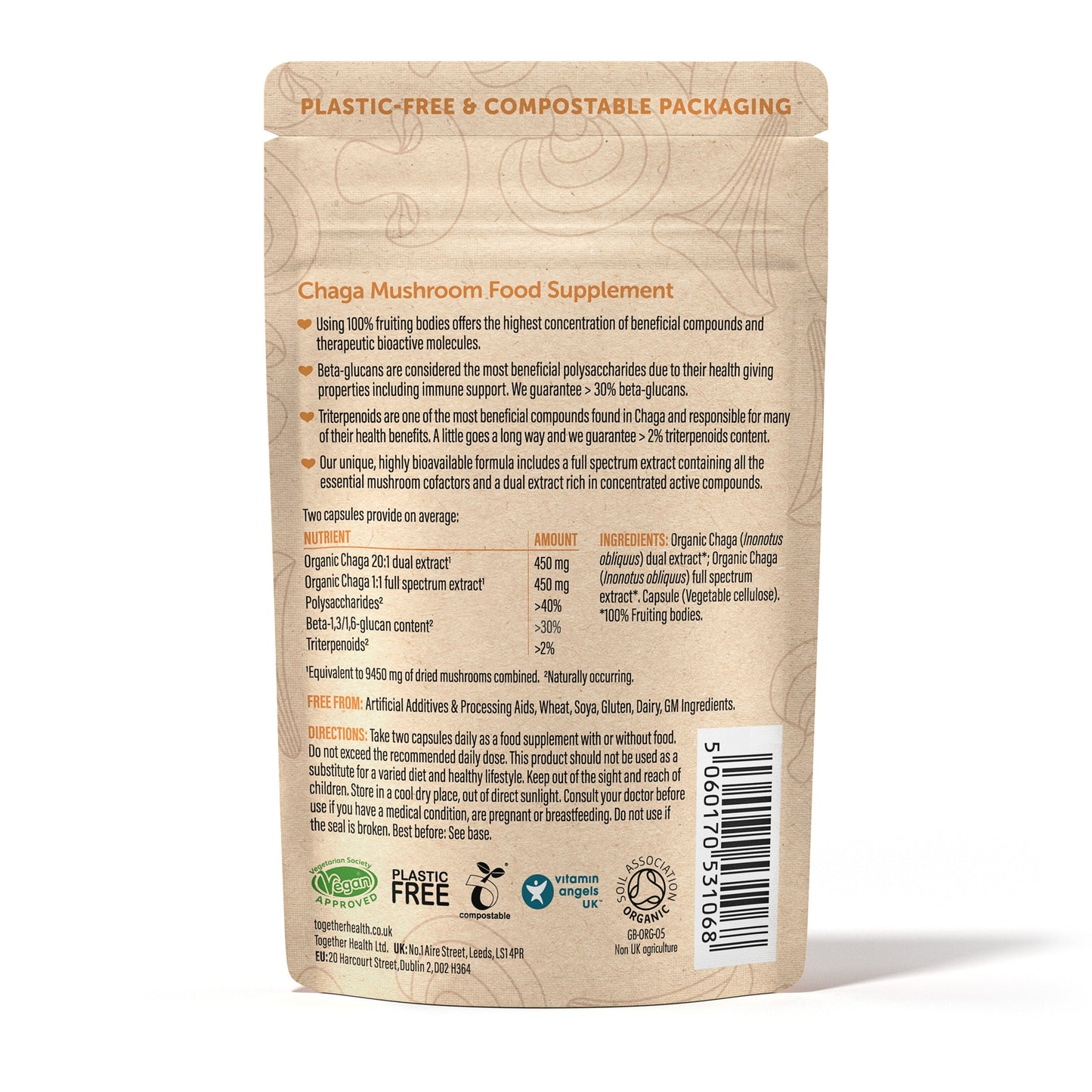 Together Health Organic Chaga, 60 Capsules