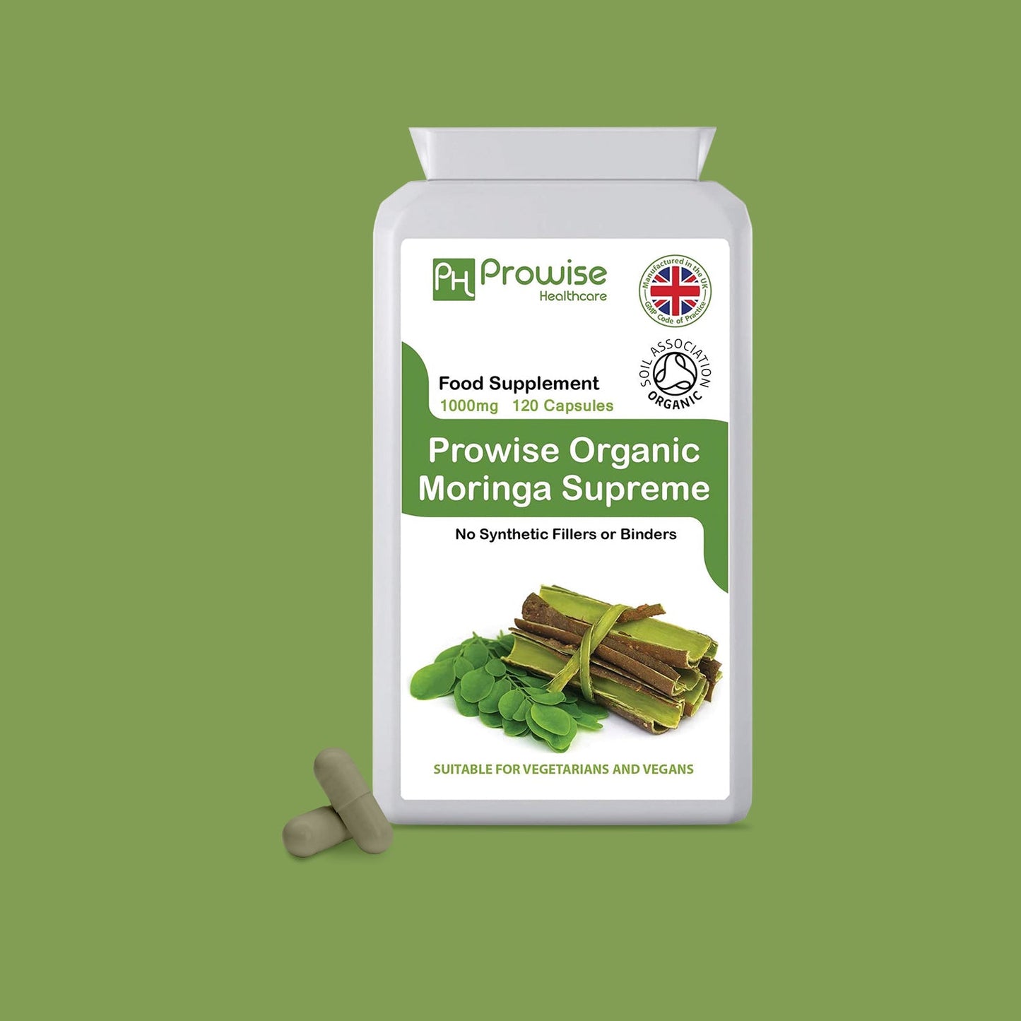 Organic Moringa Capsules 1000mg 120 Capsules