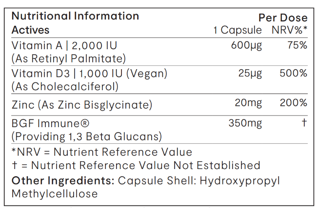 Invivo Bio.Revive Beta Immune +, 30 Capsules