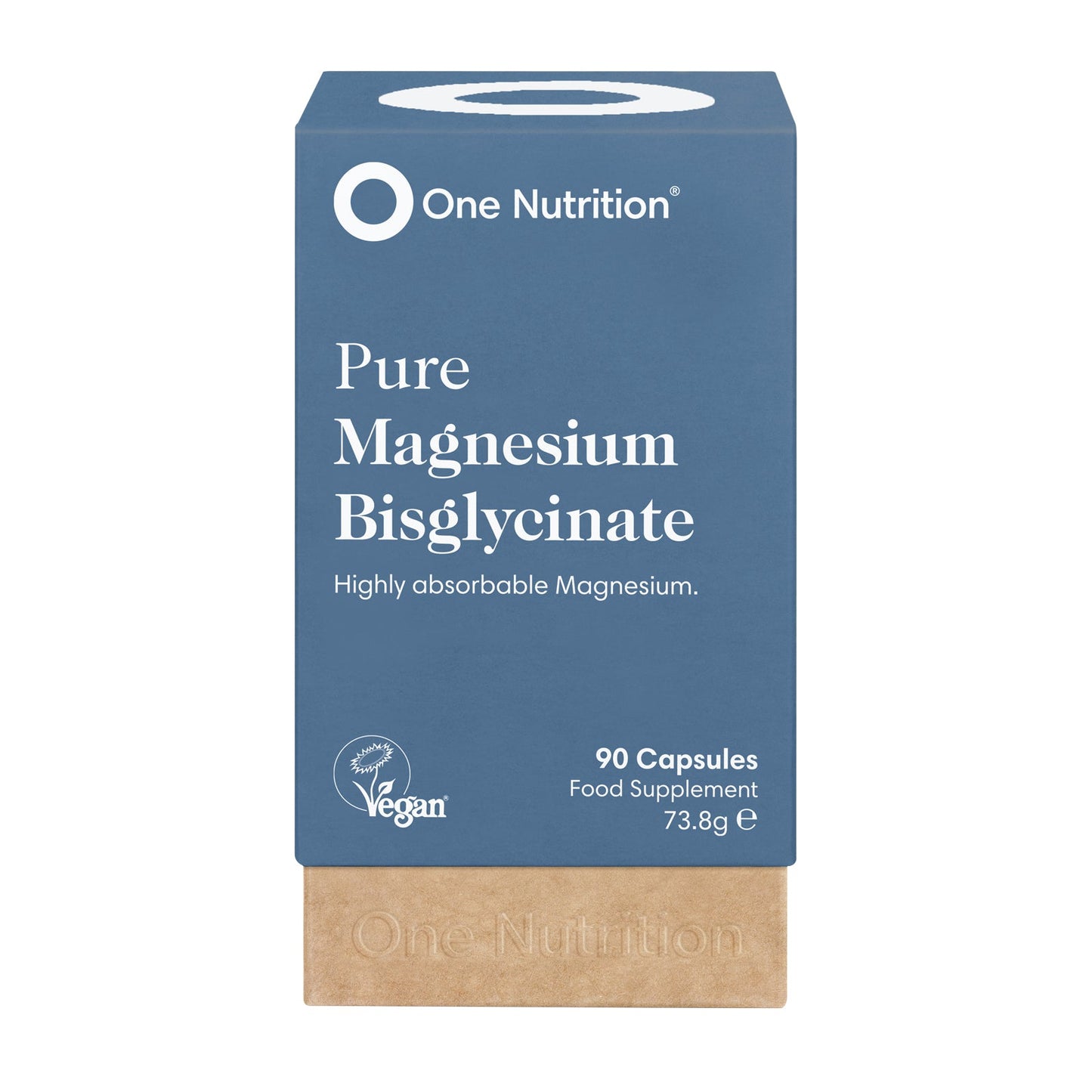 One Nutrition Pure Magnesium Bisglycinate,  90 Capsules