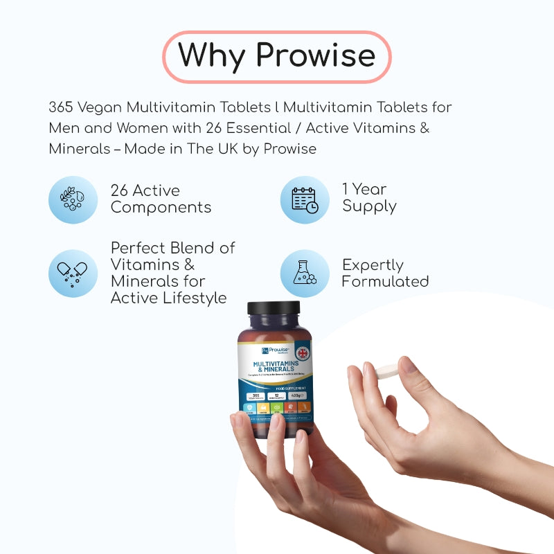 Multivitamin Tablets 365 Vegan Food Supplement Tablets