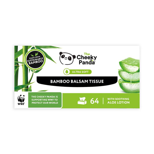 The Cheeky Panda Balsam Bamboo Facial Tissues, 64 Sheets